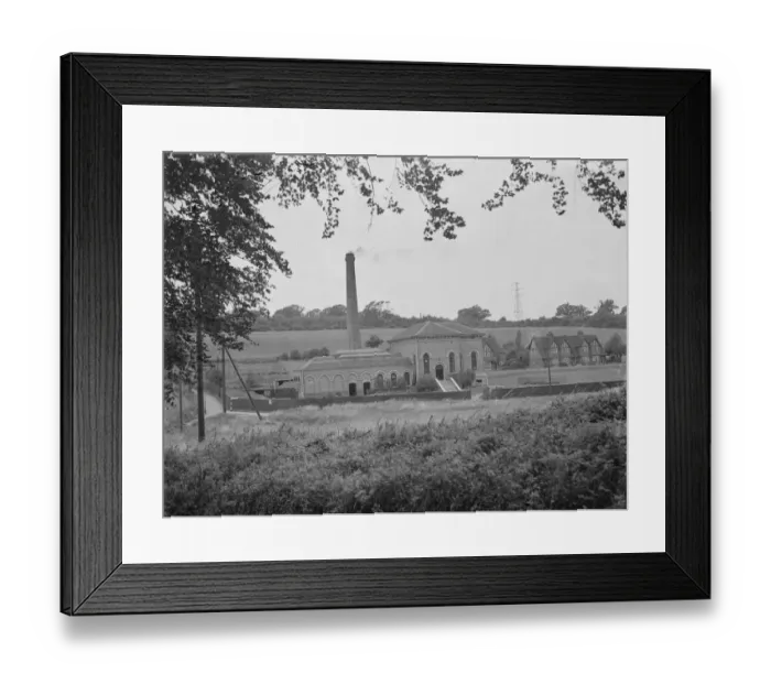 Framed Print : Gravesend Water Works in Kent. General view of the works. 1939 Framed Print : Gravesend Water Works in Kent. General view of the works. 1939
