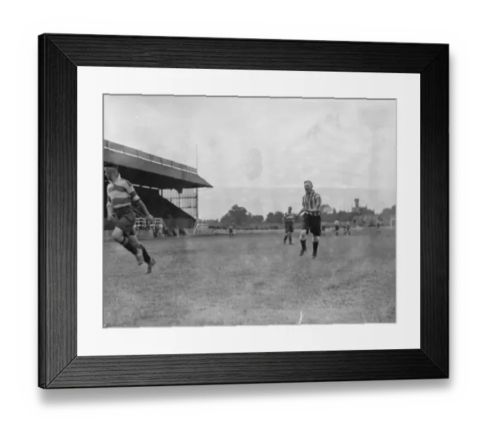 Framed Print : Footballers at Dartford. Players moving for the ball. 1936