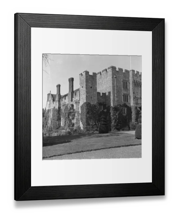 Framed Print : A general view of Hever Castle. 1938