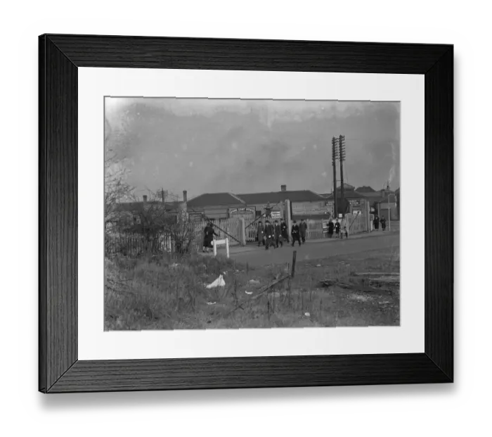 Framed Print : Station approach in Orpington. 1939