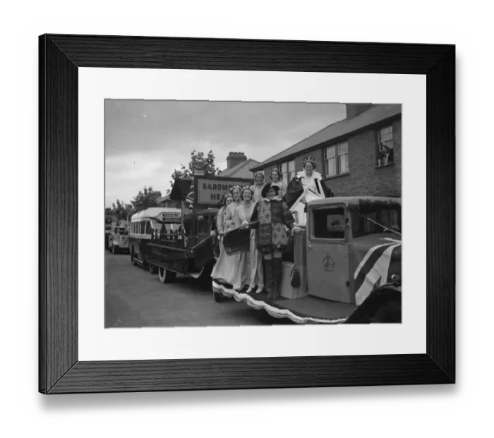 Framed Print : Gravesend Carnival. Queen of the carnival 1937 Framed Print : Gravesend Carnival. Queen of the carnival 1937