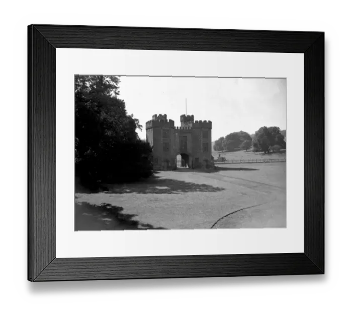 Framed Print : Lullingstone Castle, Tudor Gateway. 1934 Framed Print : Lullingstone Castle, Tudor Gateway. 1934