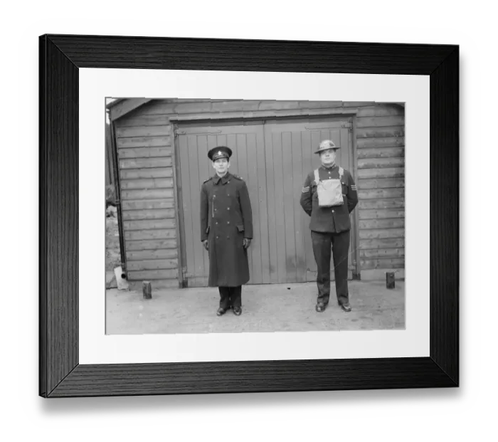 Framed Print : 1940 Police squadron at Shooters Hill, Kent, England Framed Print : 1940 Police squadron at Shooters Hill, Kent, England