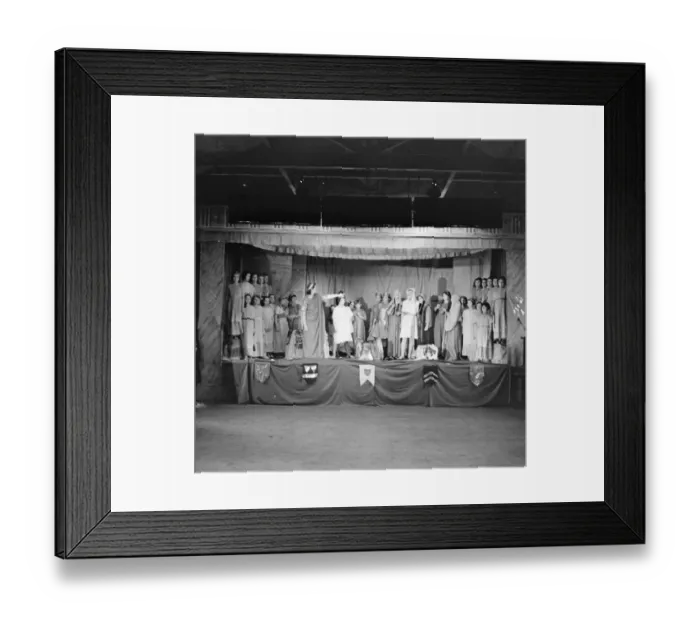 Framed Print : Children from Our Ladys High School in Dartford, Kent, performing a school play Framed Print : Children from Our Ladys High School in Dartford, Kent, performing a school play
