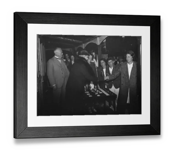 Framed Print : Bexley junior tennis tournament in Kent. The mayoress presents the prizes. 1938 Framed Print : Bexley junior tennis tournament in Kent. The mayoress presents the prizes. 1938