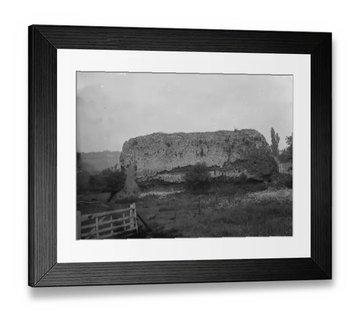 Framed Print : Eynsford Castle an unusually intact Norman castle. 1936 Framed Print : Eynsford Castle an unusually intact Norman castle. 1936