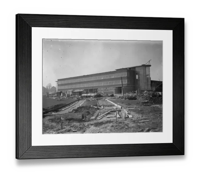 Framed Print : The exterior of the new County School for Boys at Sidcup, Kent. 1938
