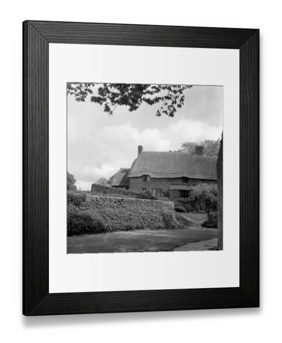 Framed Print : Thatched Cottage. 21 May 1952 Framed Print : Thatched Cottage. 21 May 1952