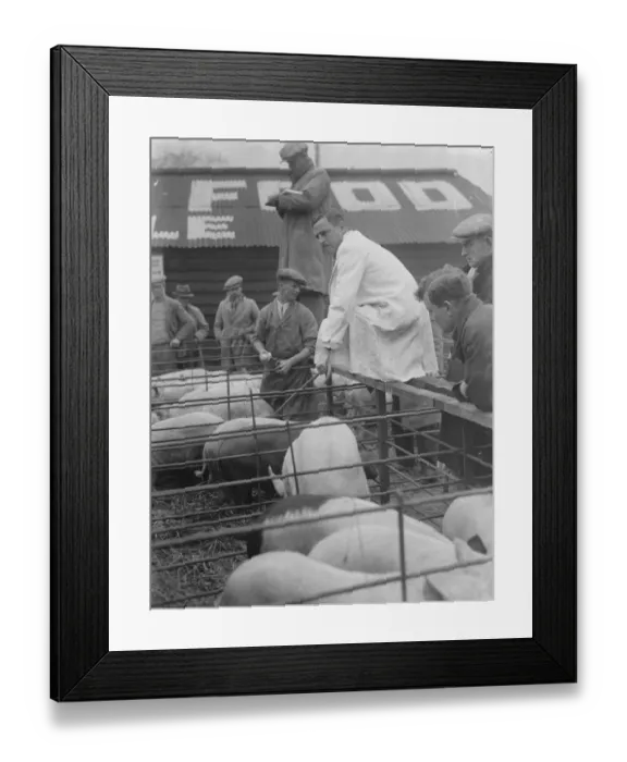 Framed Print : Market personalities. 1936 Framed Print : Market personalities. 1936