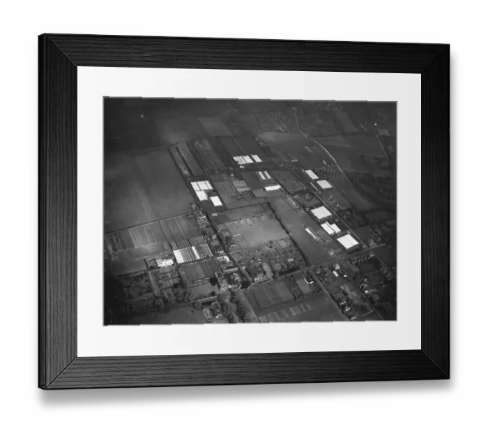 Framed Print : Swanley H College aerial view. 1935 Framed Print : Swanley H College aerial view. 1935