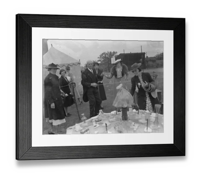 Framed Print : The charity Lifeboat fete in Scadbury, Kent. Sir Waldron Smithers and Mrs Marriot Framed Print : The charity Lifeboat fete in Scadbury, Kent. Sir Waldron Smithers and Mrs Marriot