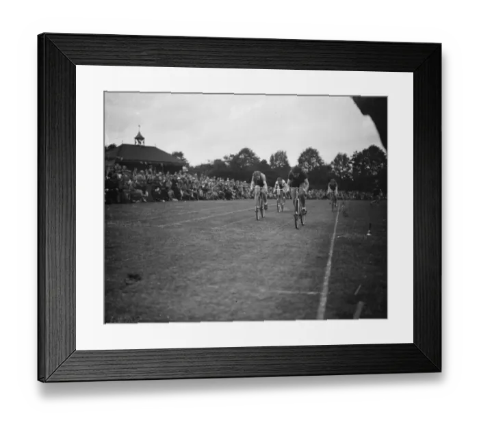 Framed Print : Erith Hospital sports. The ladies bike race. 1938 Framed Print : Erith Hospital sports. The ladies bike race. 1938