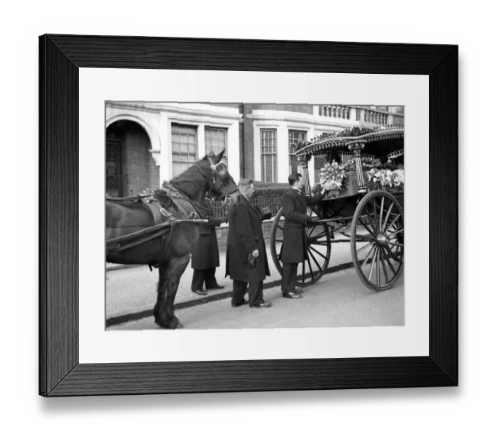 Framed Print : Funeral. Between the wars