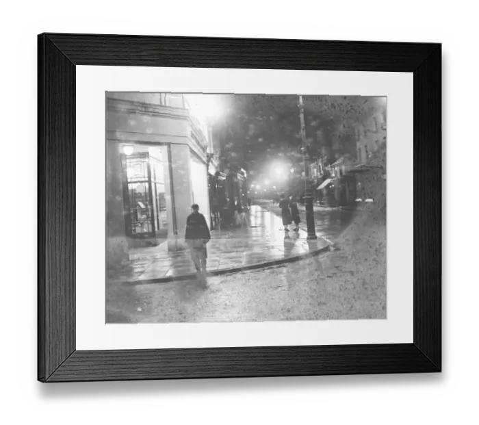 Framed Print : An evening view of the new street lighting in the high street in Dartford, Kent Framed Print : An evening view of the new street lighting in the high street in Dartford, Kent