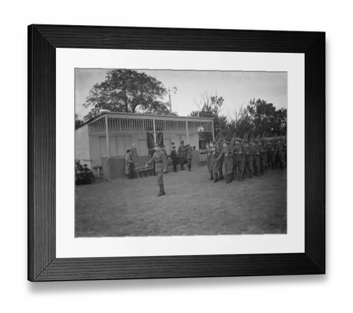 Framed Print : Dartford Grammer School OTG inspection. 9 July 1938 Framed Print : Dartford Grammer School OTG inspection. 9 July 1938