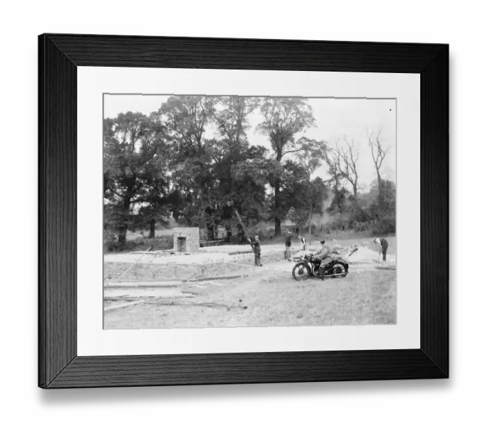 Framed Print : Work commences for the construction of the Dartford Tunnel. 1938 Framed Print : Work commences for the construction of the Dartford Tunnel. 1938