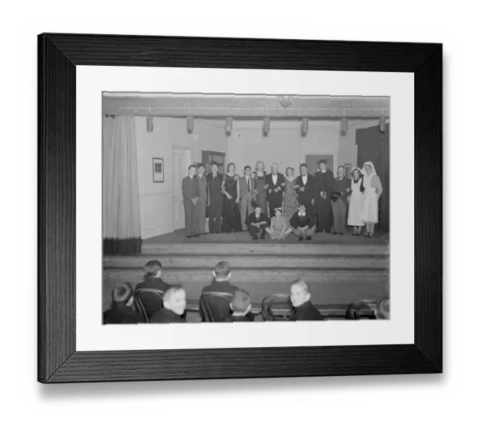 Framed Print : The play House Master performed by the seniors of the Little Boys Home in Farningham Framed Print : The play House Master performed by the seniors of the Little Boys Home in Farningham