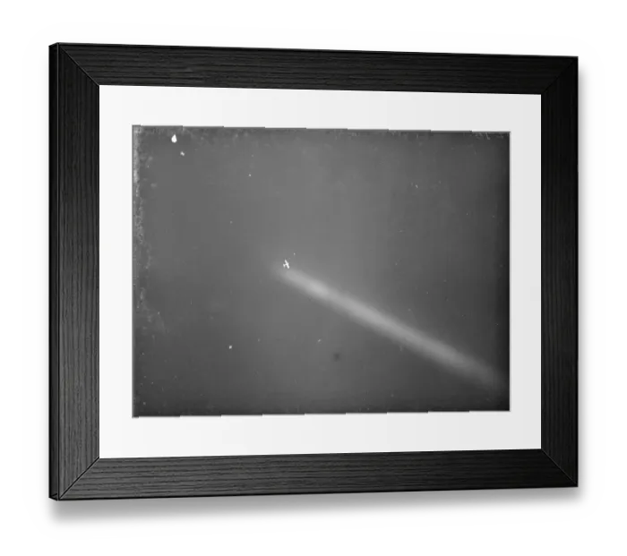 Framed Print : An anti aircraft display in Dartford, Kent. An aeroplane is caught by a searchlight Framed Print : An anti aircraft display in Dartford, Kent. An aeroplane is caught by a searchlight