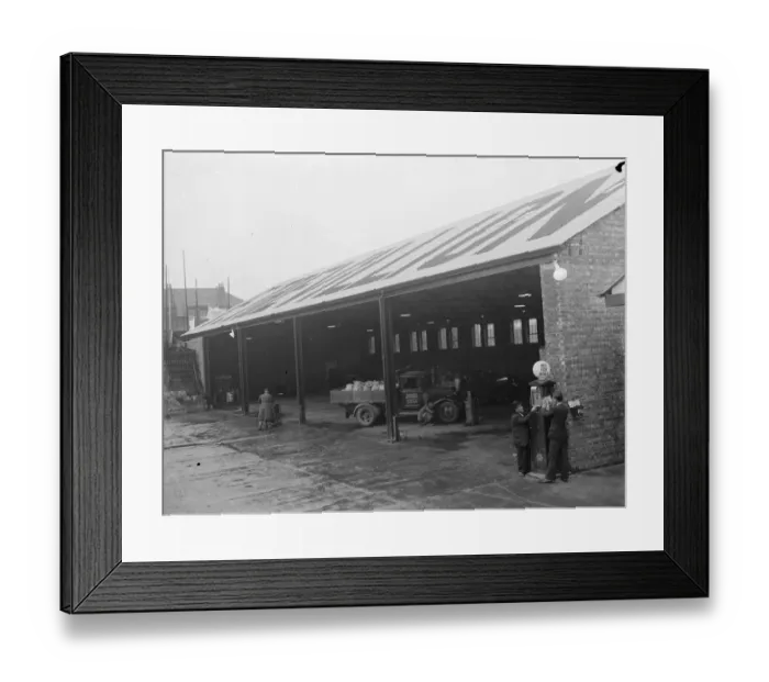Framed Print : The Trevillion garages inn Erith, Kent. 1936