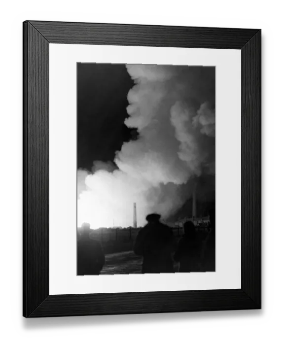 Framed Print : Smoke billowing from bomb damage fire A TopFoto Framed Print : Smoke billowing from bomb damage fire A TopFoto