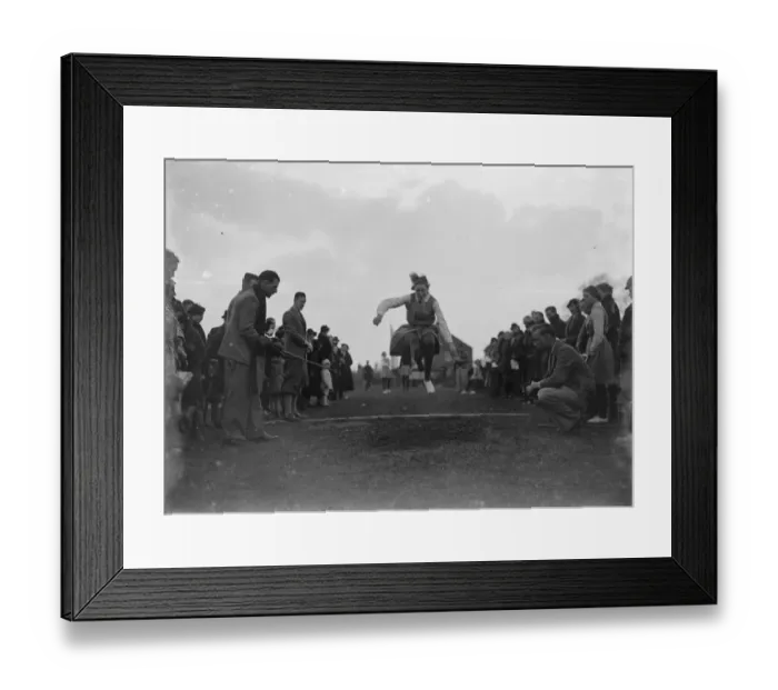 Framed Print : Swanley College sports. The girls long jump. 1935 Framed Print : Swanley College sports. The girls long jump. 1935