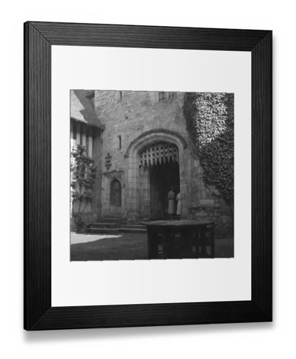 Framed Print : The gate at Hever Castle. 1938 Framed Print : The gate at Hever Castle. 1938