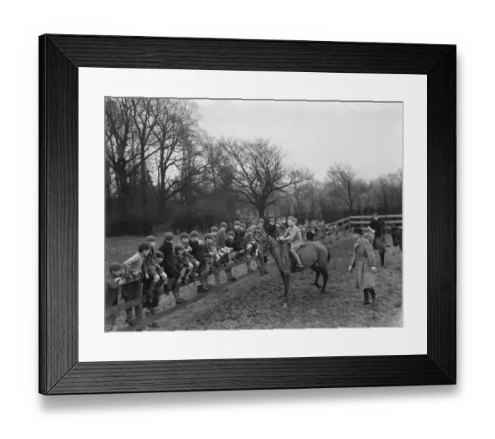 Framed Print : Hurst Riding School at Merton Court. 1937 Framed Print : Hurst Riding School at Merton Court. 1937