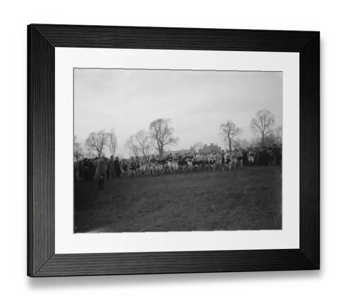 Framed Print : Kent Cross Country Championship Dartford. 1937 Framed Print : Kent Cross Country Championship Dartford. 1937