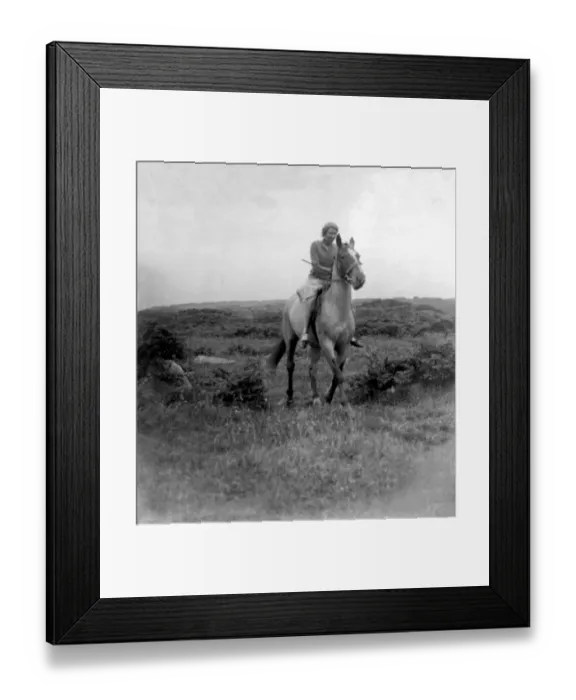 Framed Print : Miss Robins (riding). 1933