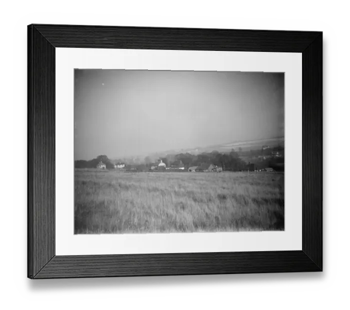 Framed Print : A view over the houses at Sparepenny Lane in Farningham, Kent. 1938 Framed Print : A view over the houses at Sparepenny Lane in Farningham, Kent. 1938