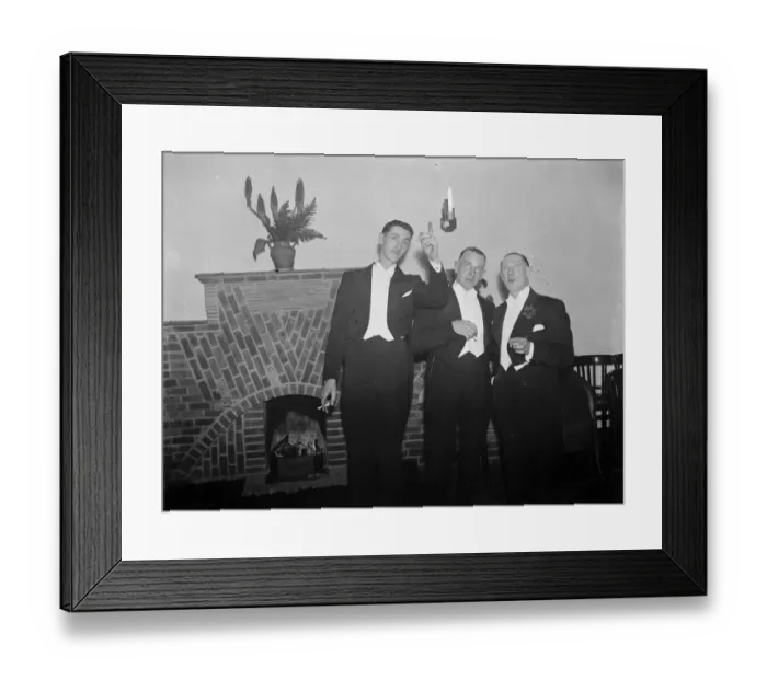 Framed Print : The Falcon Wood Social Club opening in Welling, Kent by Mr O Donnell and Mr Eric