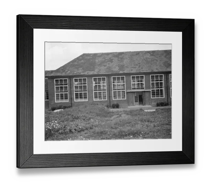 Framed Print : The Orpington Central School for John Gibbs in Kent. 1938 Framed Print : The Orpington Central School for John Gibbs in Kent. 1938