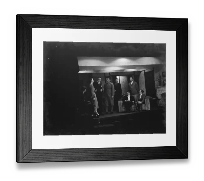 Framed Print : A performance by the amateur dramatic association from Harley, Kent, the Hartley