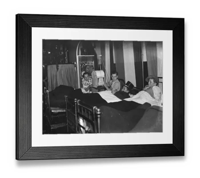 Framed Print : Crippled childrens circus at Alexandra Hospital in Swanley, Kent. 1938 Framed Print : Crippled childrens circus at Alexandra Hospital in Swanley, Kent. 1938