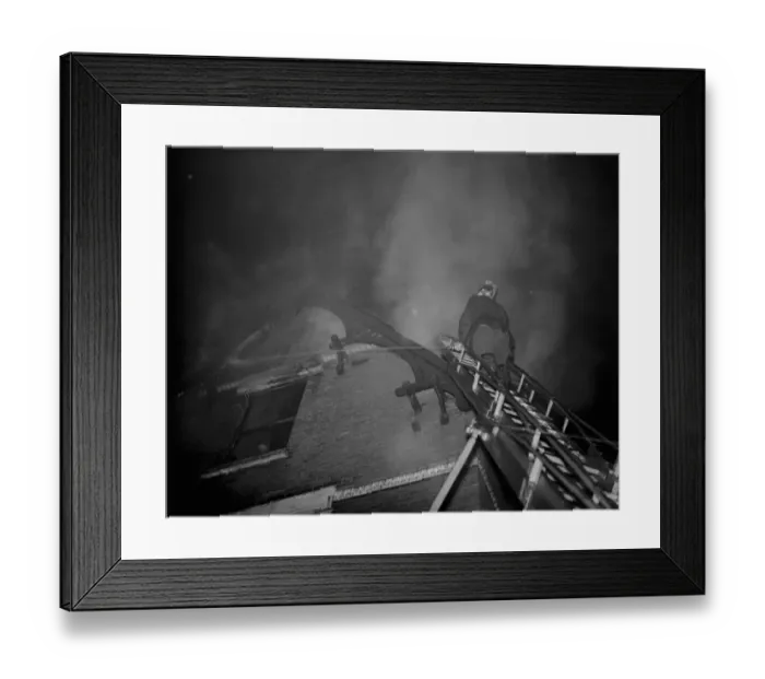 Framed Print : The Firebrigade dealing with a house fire at, Caerthillian, Station Road, Sidcup Framed Print : The Firebrigade dealing with a house fire at, Caerthillian, Station Road, Sidcup
