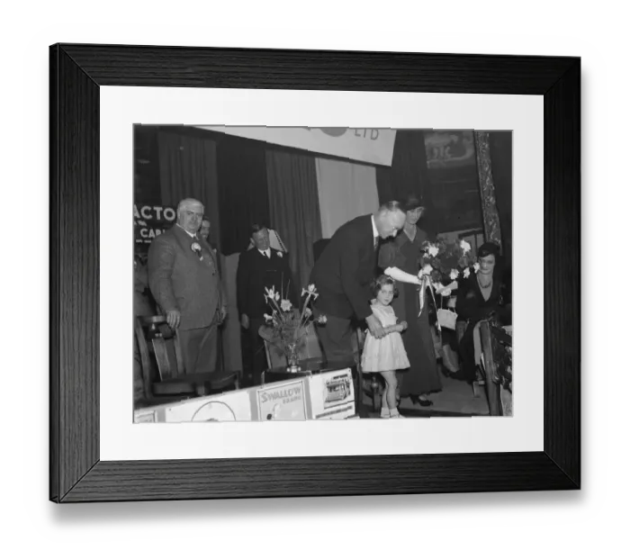 Framed Print : The Orpington Traders Exhibition in Kent. 1937 Framed Print : The Orpington Traders Exhibition in Kent. 1937