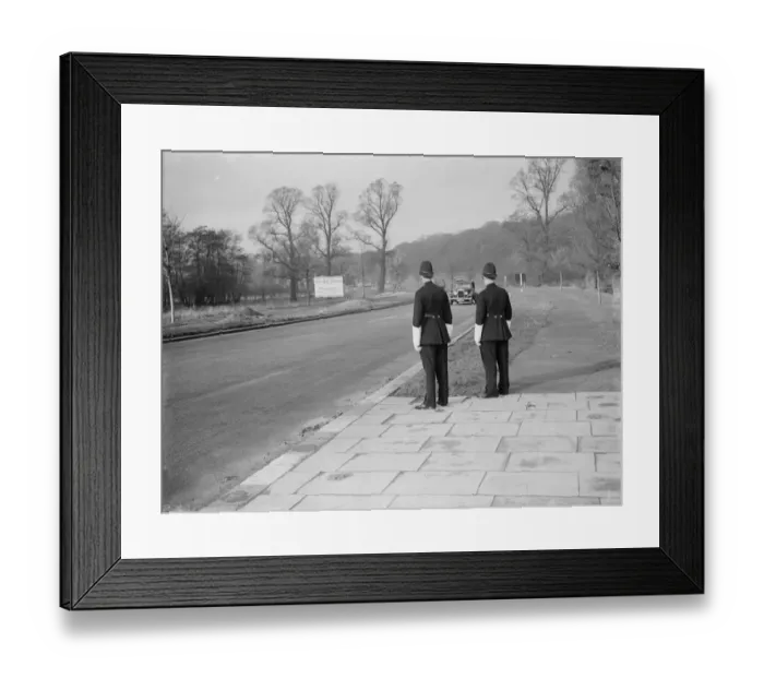 Framed Print : Courtesy cops on duty in Bexleyheath, Kent. PC 294R Baxter and PC 501R Hook Framed Print : Courtesy cops on duty in Bexleyheath, Kent. PC 294R Baxter and PC 501R Hook