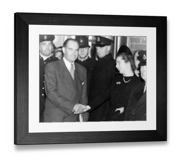 Framed Print : Dartford Election October 1951 - Miss Margaret Roberts (to be Mrs Dennis Thatcher Framed Print : Dartford Election October 1951 - Miss Margaret Roberts (to be Mrs Dennis Thatcher