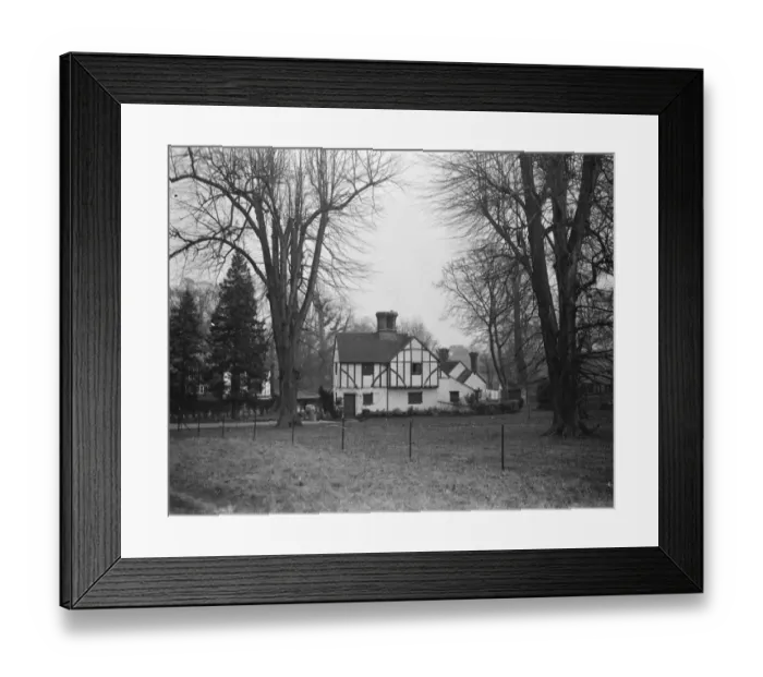 Framed Print : A tudor cottage in St Pauls Cray, Kent. 1939 Framed Print : A tudor cottage in St Pauls Cray, Kent. 1939