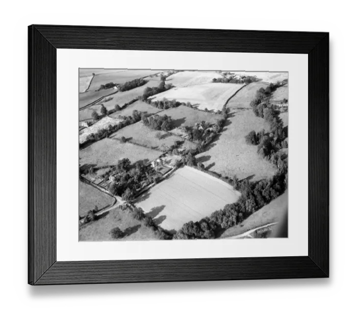 Framed Print : Aerial view of Drive Cottage, Hever, Kent, England 15 September 1962 Framed Print : Aerial view of Drive Cottage, Hever, Kent, England 15 September 1962