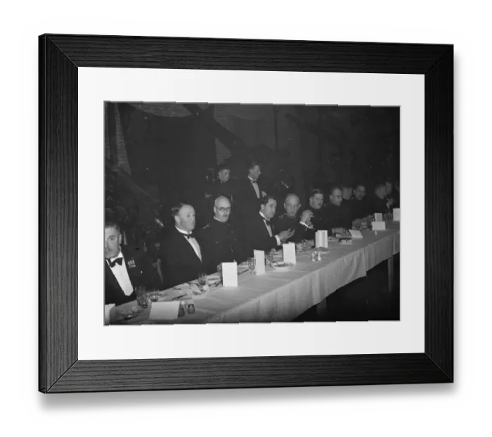 Framed Print : Territorial Army Artillery dinner. Chairman of Erith Urban District Council Framed Print : Territorial Army Artillery dinner. Chairman of Erith Urban District Council