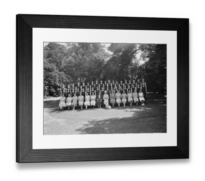 Framed Print : Osterberg College students. 14 July 1937 Framed Print : Osterberg College students. 14 July 1937