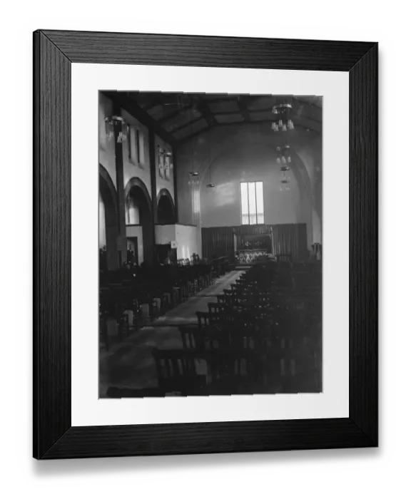 Framed Print : An interior view of St Martin s, the new church in Barnehurst, Kent Framed Print : An interior view of St Martin s, the new church in Barnehurst, Kent