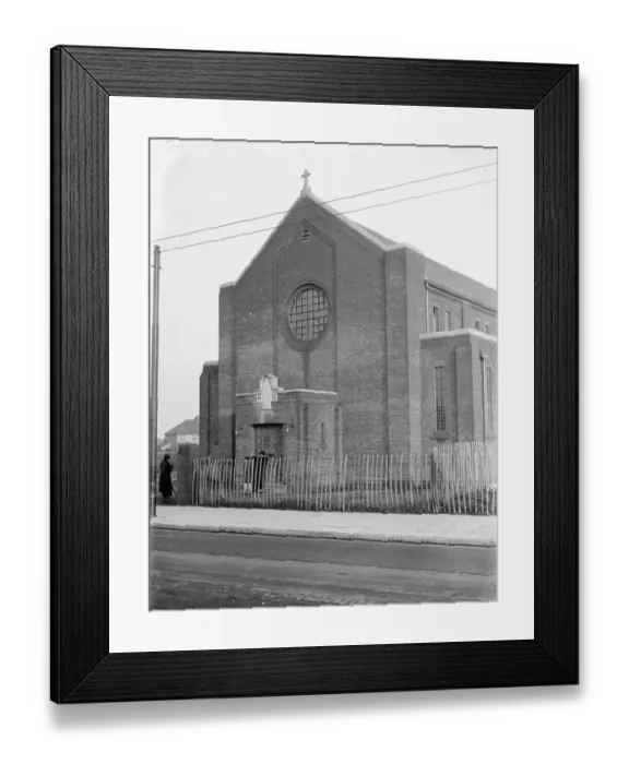 Framed Print : St Martin s, the new Church in Barnehurst, Kent. 1936