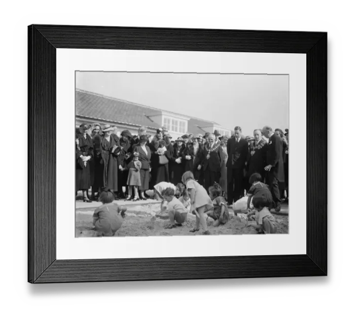 Framed Print : The opening of Margaret McMillan House by HRH Prince Albert, The Duke of York Framed Print : The opening of Margaret McMillan House by HRH Prince Albert, The Duke of York