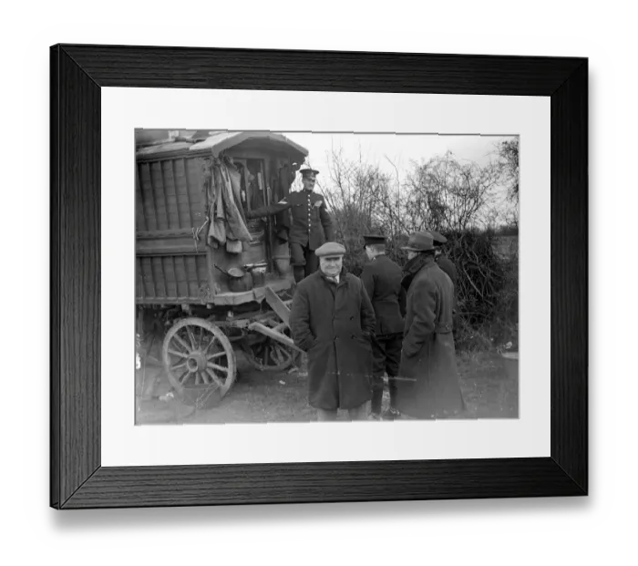 Framed Print : Gipsy Eviction (Chelsfield) 1934 Framed Print : Gipsy Eviction (Chelsfield) 1934
