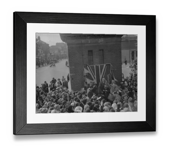 Framed Print : A local poses as Hitler. 1935 Framed Print : A local poses as Hitler. 1935
