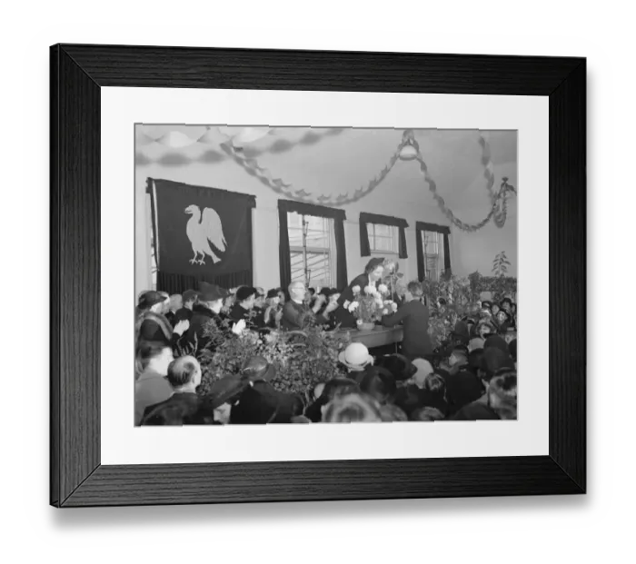 Framed Print : Bazaar at East Central School in Dartford, Kent. 1938 Framed Print : Bazaar at East Central School in Dartford, Kent. 1938