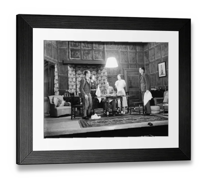 Framed Print : The Sevenoaks Players, an amateur group, performing. 1936 Framed Print : The Sevenoaks Players, an amateur group, performing. 1936