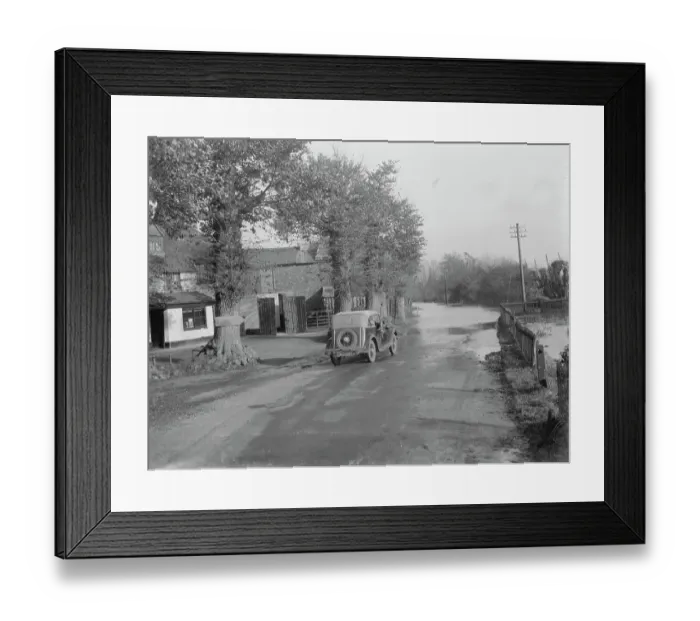 Framed Print : A flood in Beltring, Kent. 1936 Framed Print : A flood in Beltring, Kent. 1936